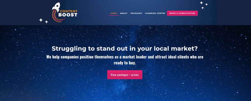 Content Boost VP example